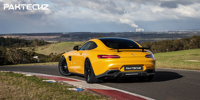 Paktechz Carbon Fiber Rear Spoiler Wing Ver.2 for Mercedes-AMG GT / GT S / GT C C190 2015-2021, image 9