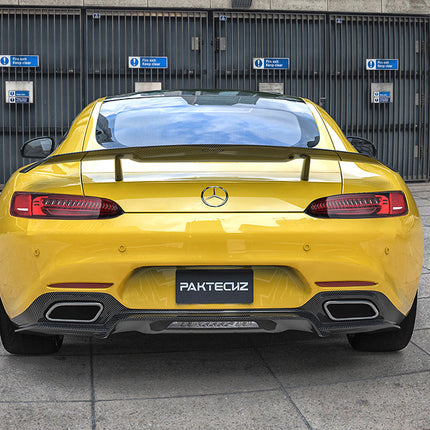 Paktechz Carbon Fiber Rear Spoiler Wing Ver.2 for Mercedes-AMG GT / GT S / GT C C190 2015-2021, image 7