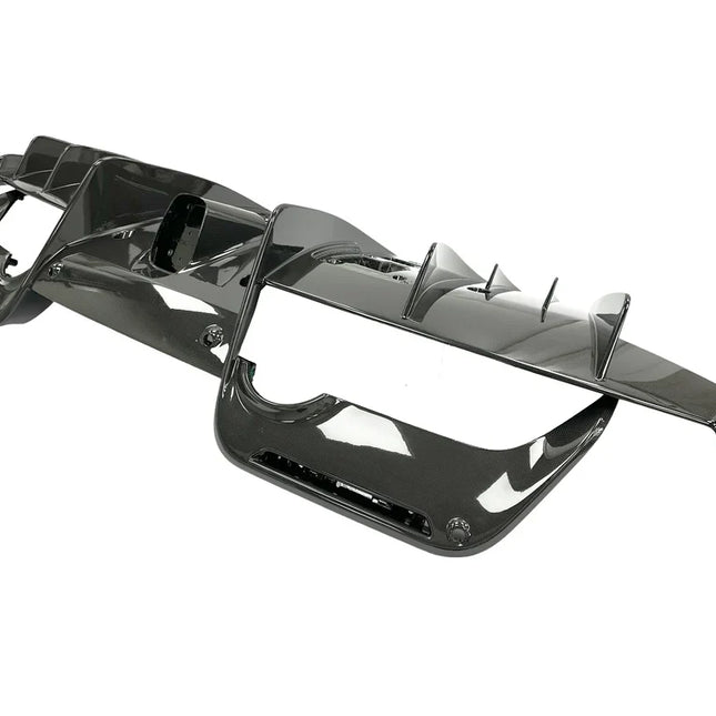 Ferrari 488 Pista Rear Diffuser, Carbon Glossy Finish, OEM, Part Number: 796698