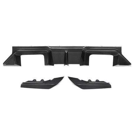 SooQoo BMW M2 G87 Dry Carbon Fiber V2 Rear Diffuser - SQ-B-M2-G87-CFRP-REAR-DIFFUSER, view 2