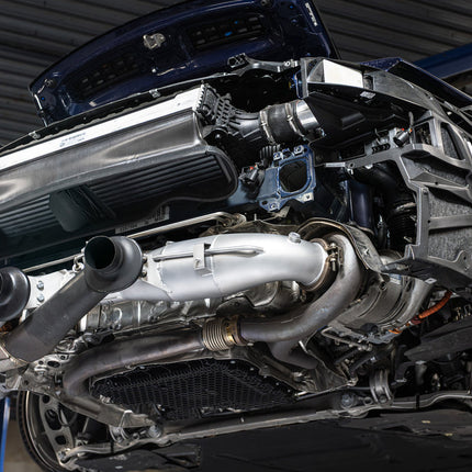 SOUL 992.2 GTS downpipe installed side