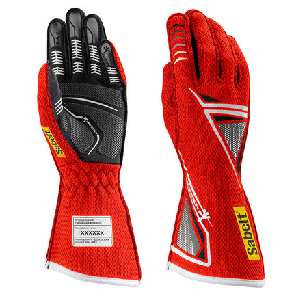 Sabelt Geckotech TG-11 Racing Gloves, Red
