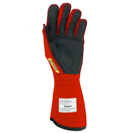 Sabelt Hyper Touch TG-12 Racing Gloves, Red, back