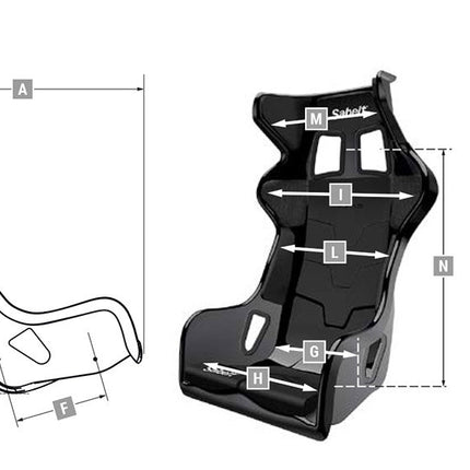 Sabelt X-PAD Carbon Racing Seat 2140CL, view 2