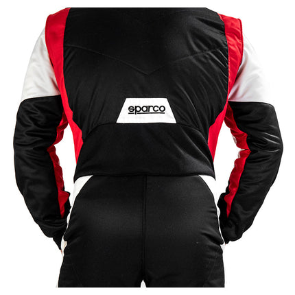 Sparco Competition Lady R567 women's racing suit black red white detail 2