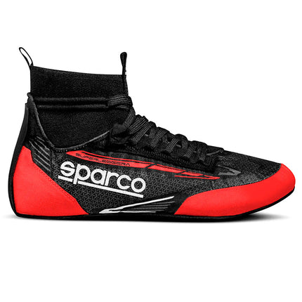 Sparco Superleggera racing shoe in black and red