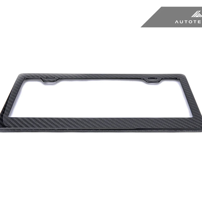 AutoTecknic Dry Carbon Fiber License Plate Frame, image 3