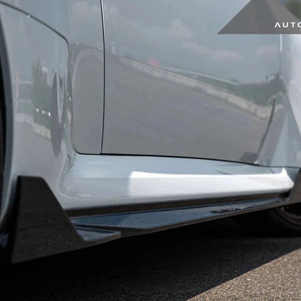 AutoTecknic G87 M2 Dry Carbon Side Skirt Extension Set, view 2