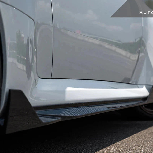 AutoTecknic G87 M2 Dry Carbon Side Skirt Extension Set, view 2