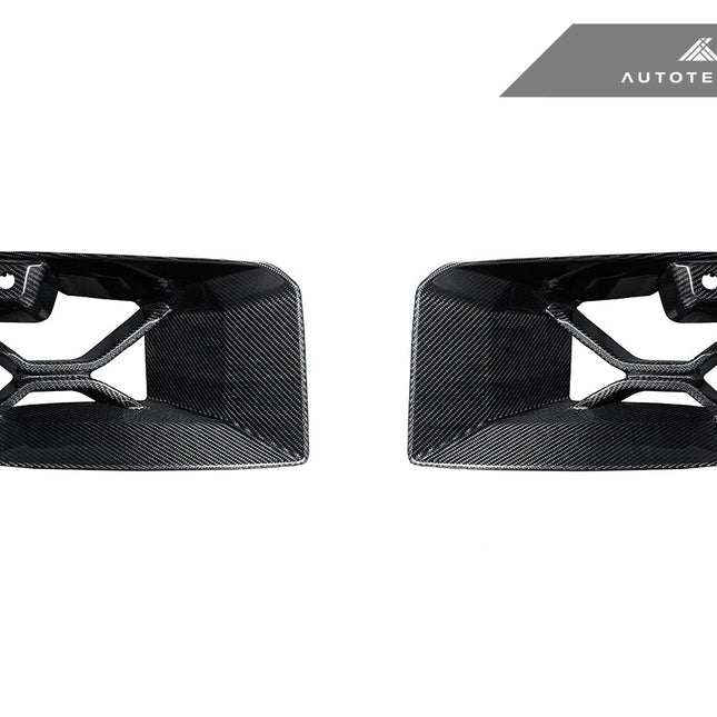 AutoTecknic G87 M2 Dry Carbon Podium Front Bumper Lower Vent Set