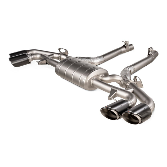 Akrapovic Slip-On Line Titanium Exhaust for BMW X5M and X6M F95 F96 OPF GPF 2021 to 2023 (S-BM/T/28H)