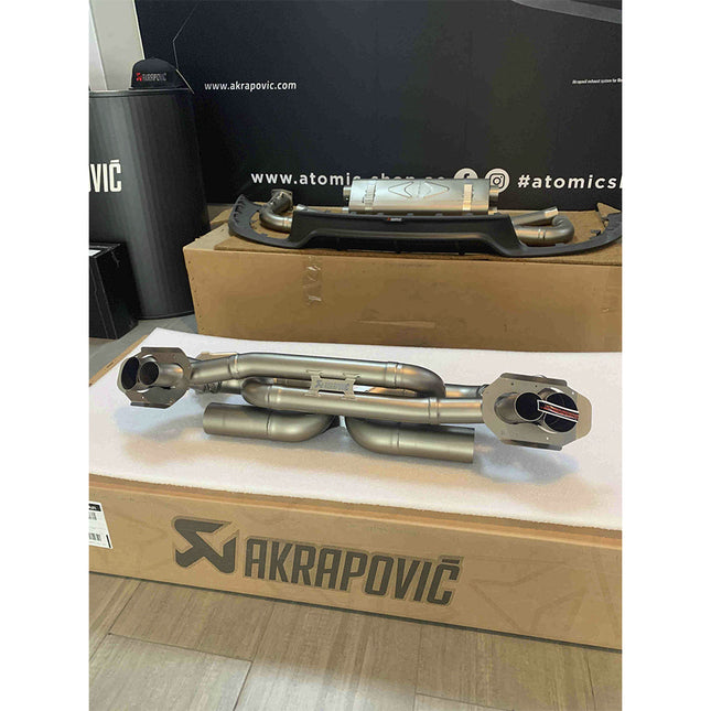 AKRAPOVIC Slip-On Race Line Titanium Exhaust for Porsche 992 Turbo / Turbo S / Sport Classic (S-PO/TI/19)