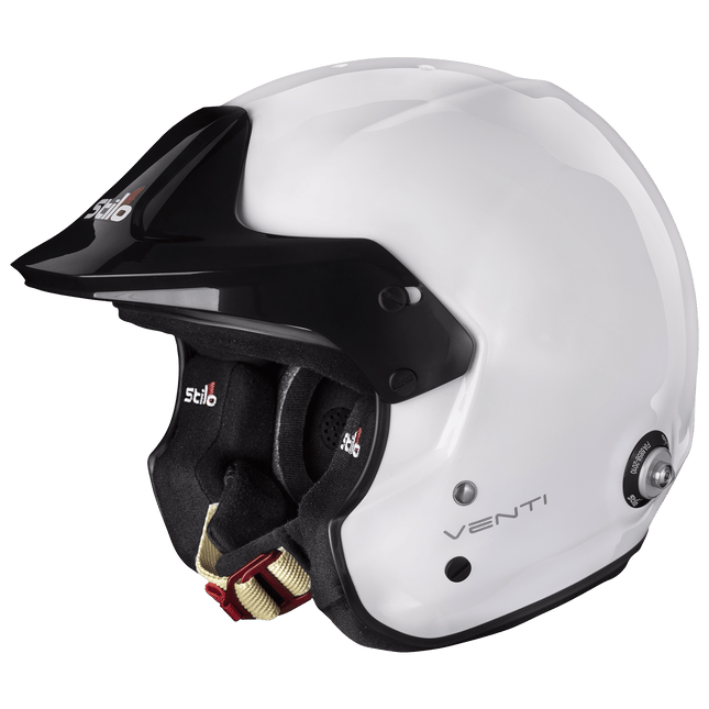 Stilo Venti Trophy Jet Composite Open Face Racing Helmet White (FIA 8859-2015, Snell SA2020) (AA0112AF2T-0101)