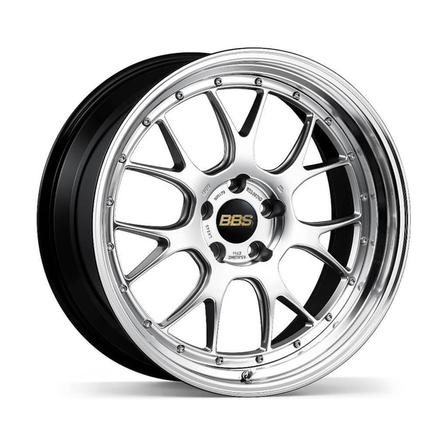 BBS LM318DS-BKBD Forged Aluminum 2-Piece Wheel LM-R LM318 20x8.5 ET43 5x114.3 PFS, Diamond Silver Disk and Black Bright 