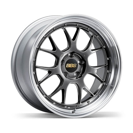 BBS LM382DB-SLD Forged Aluminum 2-Piece Wheel LM-R LM382 20x10 ET12 5x112 PFS,Diamond Black Disk and Silver Diamond-cut 