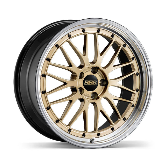 BBS LM405GL-BKBD LM Forged aluminum 2-piece wheel 21x9.5 ET35 5x114.3 PFS Gold disk and Black Bright Diamond-cut rim (GL-BKBD)