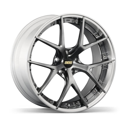 BBS RI-S023DB-SLD RI-S Forged aluminum 2-piece wheel 20x8.5 ET30 5x114.3 PFS Diamond Black disk and Silver Diamond-cut r