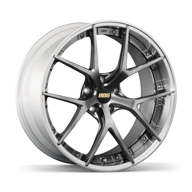 BBS RI-S023DB-SLD RI-S Forged aluminum 2-piece wheel 20x8.5 ET30 5x114.3 PFS Diamond Black disk and Silver Diamond-cut r