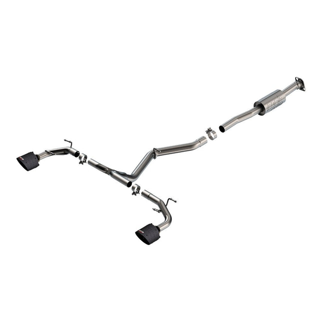 BORLA Cat-Back Exhaust ATAK Carbon Fiber Tips for Subaru BRZ ZD8 / Toyota GR86 ZN8 2022+ (140910CFBA)
