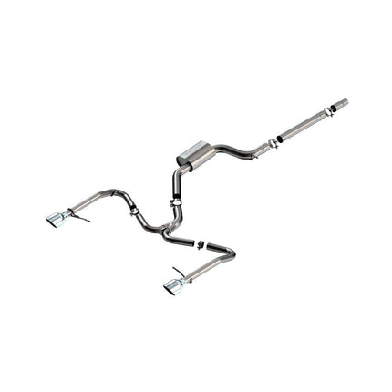 BORLA Cat-Back Exhaust S-Type Bright Chrome for VW Jetta GLI MK7.5 2022+ (141033)