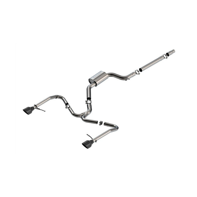 BORLA Cat-Back Exhaust S-Type Black Chrome for VW Jetta GLI MK7.5 2022+ (141033BC)