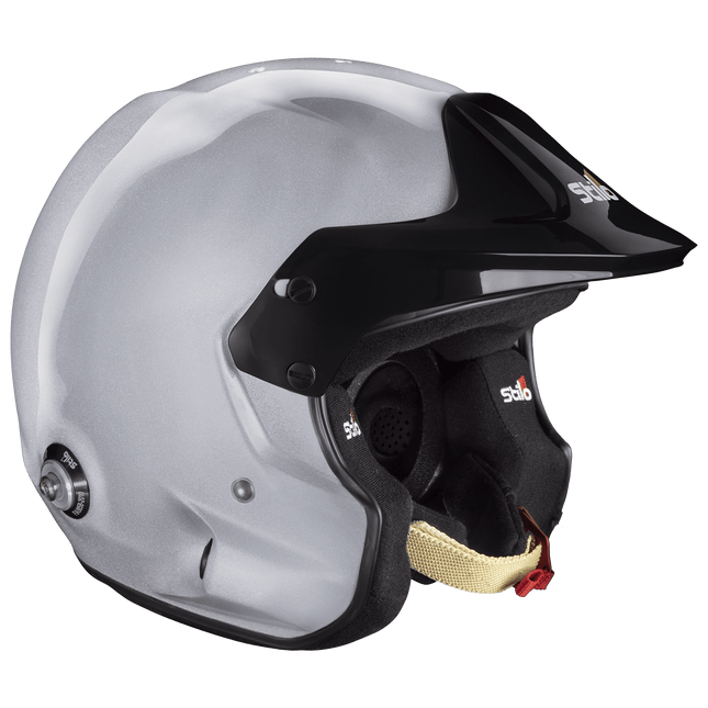 Stilo Venti Trophy Jet Composite Open Face Racing Helmet Silver (FIA 8859-2015, Snell SA2020) (AA0112AF2T)
