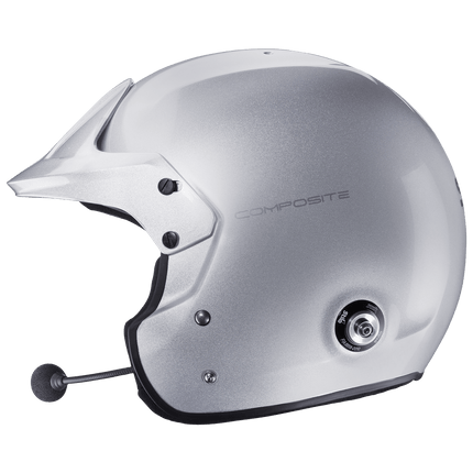 Stilo Venti Trophy Plus Composite Open Face Racing Helmet Silver (FIA 8859-2015, Snell SA2020) (AA0112EG2T)
