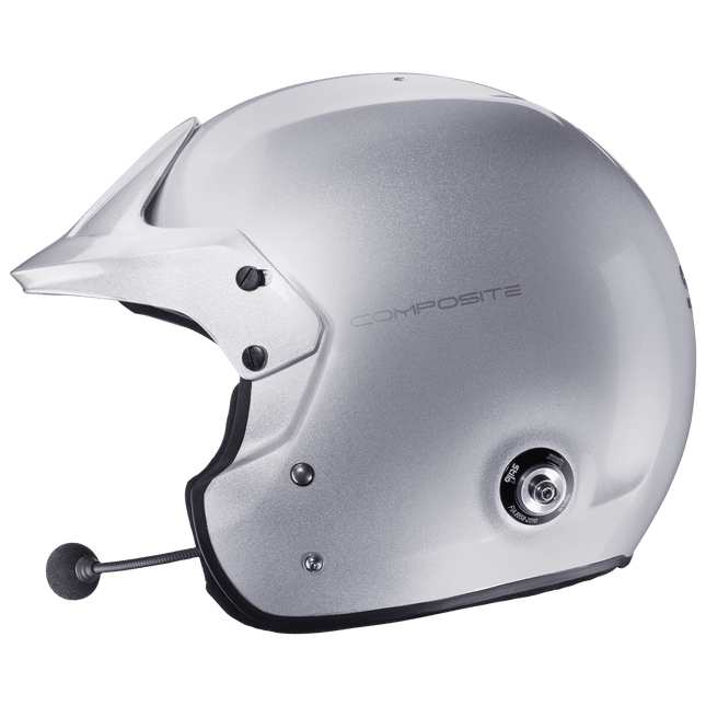 Stilo Venti Trophy Plus Composite Open Face Racing Helmet Silver (FIA 8859-2015, Snell SA2020) (AA0112EG2T)