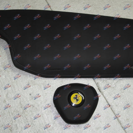 Ferrari 458 Italia & Spider Airbag Steering Wheel and Passenger Cover, Black, OEM
