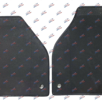 Ferrari 488 GTB Floor Mats, Black with Yellow Stitching, Left and Right, OEM