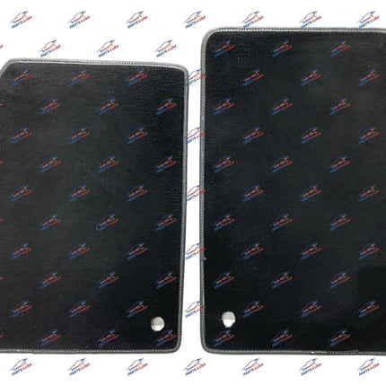 Ferrari 488 GTB Floor Mats, Black with Yellow Stitching, Left and Right, OEM