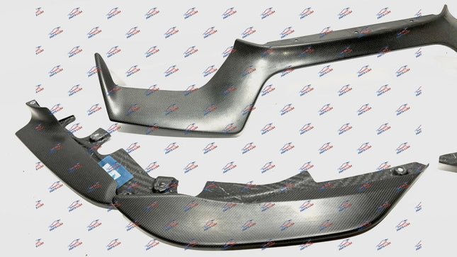 Ferrari 488 Pista Front Lip Complete, 3 Pieces, Carbon Fiber, OEM, Part Numbers: 824298/824301/824297