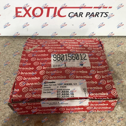 Ferrari 488/488 Pista Front Pad Set with Springs, OEM, Part Number 70003826