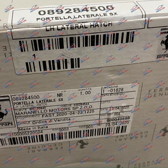 Ferrari 488 Pista Left Lateral Hatch, OEM, Part Number: 89284500, view 3
