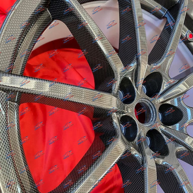 Ferrari 812 Competizione Carbon Fiber Wheels Set, OEM, view 4