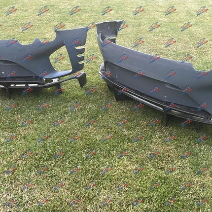 Ferrari 812 Competizione Rear Bumper with Diffuser, Carbon Fiber, Red, OEM, Part Number: 985851642