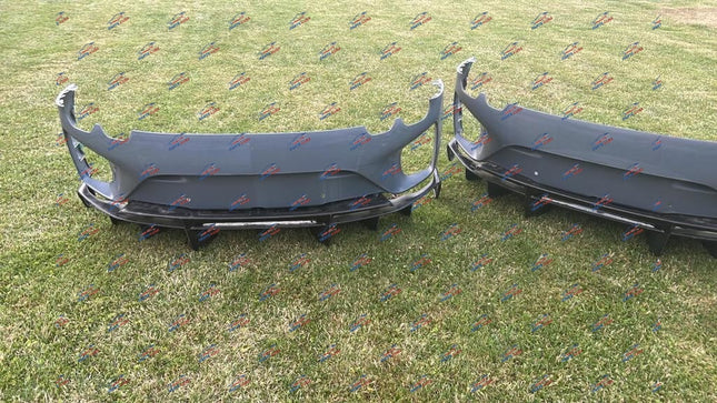 Ferrari 812 Competizione Rear Bumper with Diffuser, Carbon Fiber, Red, OEM, Part Number: 985851642, view 8
