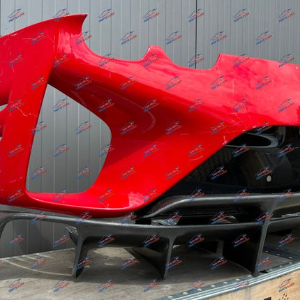 Ferrari 812 Competizione Rear Bumper with Diffuser, Carbon Fiber, Red, OEM, Part Number: 985851642