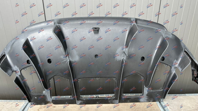 Ferrari 812 Competizione Rear Diffuser, Camera Version, Carbon Fiber, OEM, Part Number: 000851650, view 2