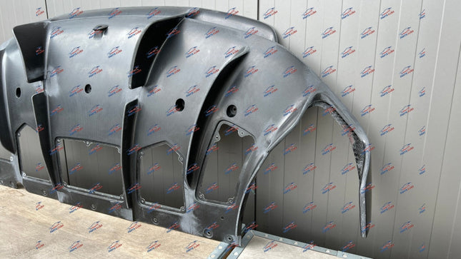 Ferrari 812 Competizione Rear Diffuser, Camera Version, Carbon Fiber, OEM, Part Number: 000851650, view 4