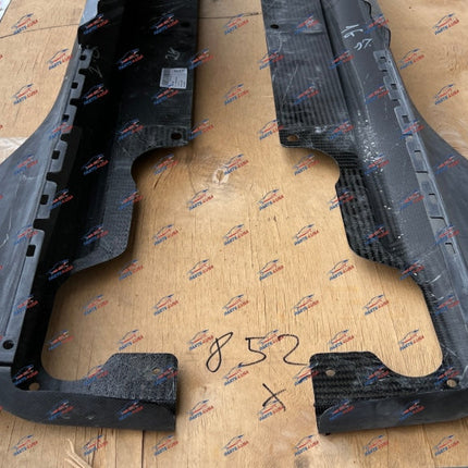 Ferrari 812 Competizione Side Skirt, Left + Right, Carbon Fiber, Glossy, OEM, Part Number: 985798405