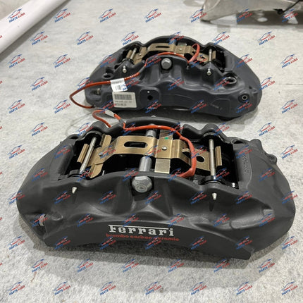 Ferrari California Brake Set, Calipers & Pads, Set of 4, Gray, OEM