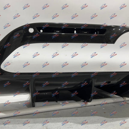 Ferrari F8 Tributo Rear Bumper with Carbon Rear Diffuser, OEM, Part Number: 985984431