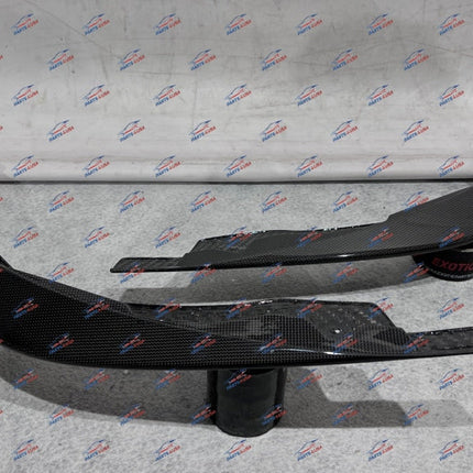 Ferrari F8 Tributo Spider Front Lip Carbon Fiber, Left + Right, OEM, Part Numbers: 985890504/985890503