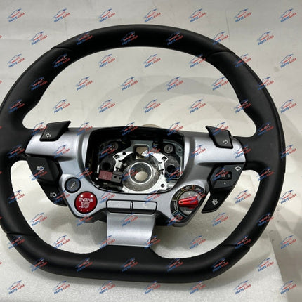 Ferrari F8 Tributo/Spider Steering Wheel, Leather, OEM, Part Number 860656