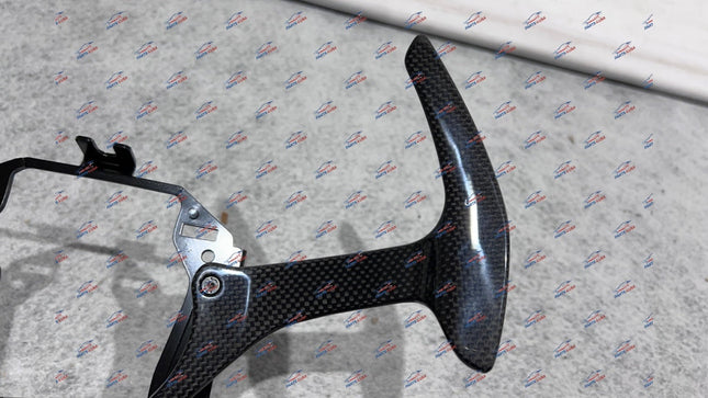 Ferrari FF, 458 & F12 Gear Shift Paddle Complete, Carbon Fiber, OEM, Part Number: 278724, view 3
