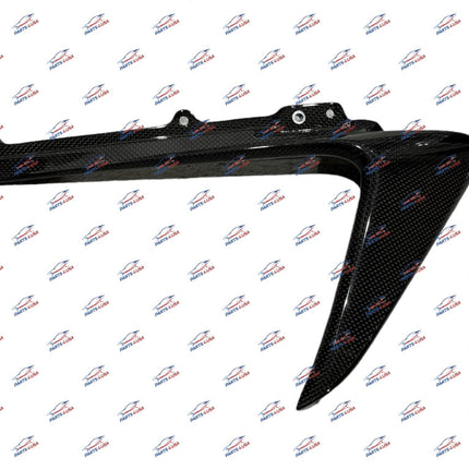 Ferrari 488 Pista Left Lateral Under-Chin Element, Carbon Fiber, OEM, Part Number: 807967