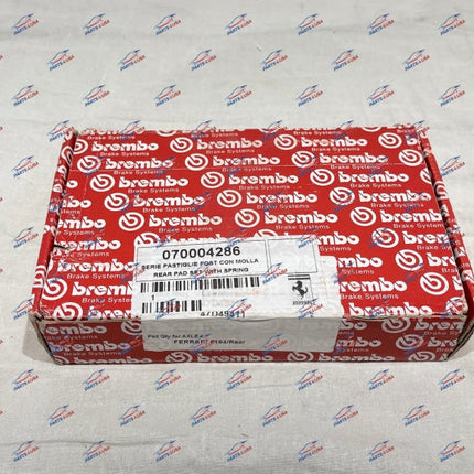 Ferrari Portofino Rear Pad Set with Springs, OEM, Part Number 70004286