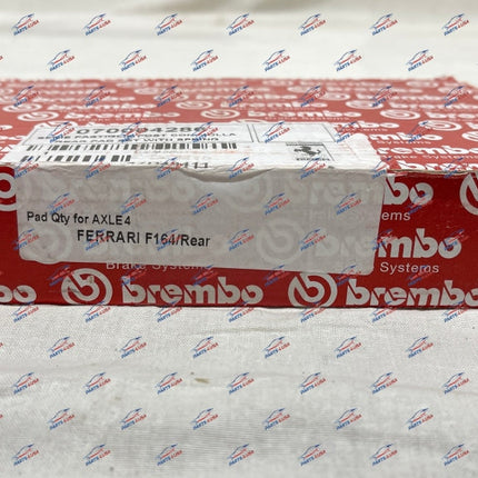 Ferrari Portofino Rear Pad Set with Springs, OEM, Part Number 70004286