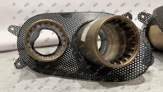 Ferrari Roma Exhaust with Gold Tips, OEM, Part Number 922164